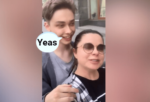 Наташа Королёва с сыном